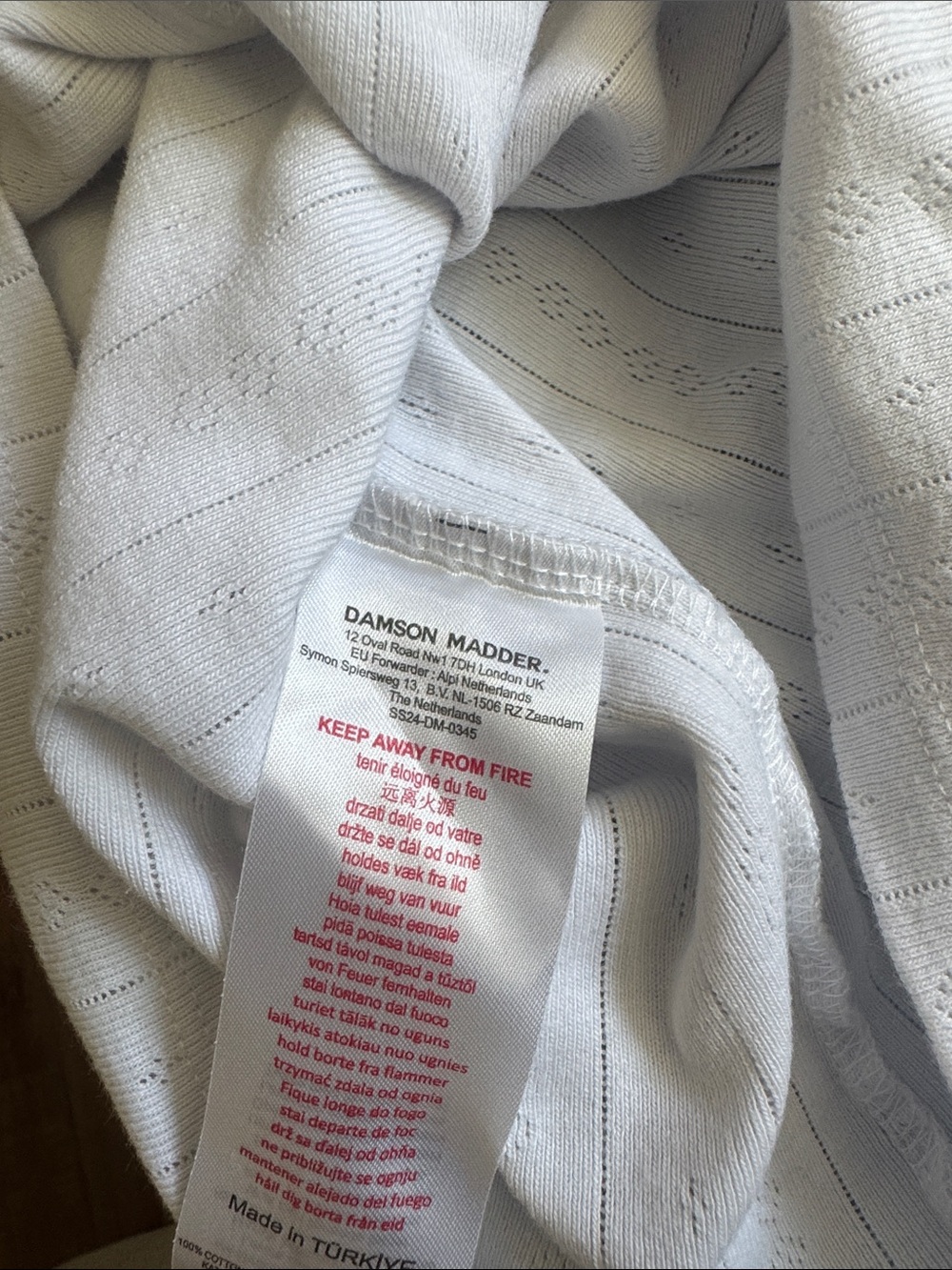 Damson Madder Cami Top White Pointelle 6 - Picture 4 of 4